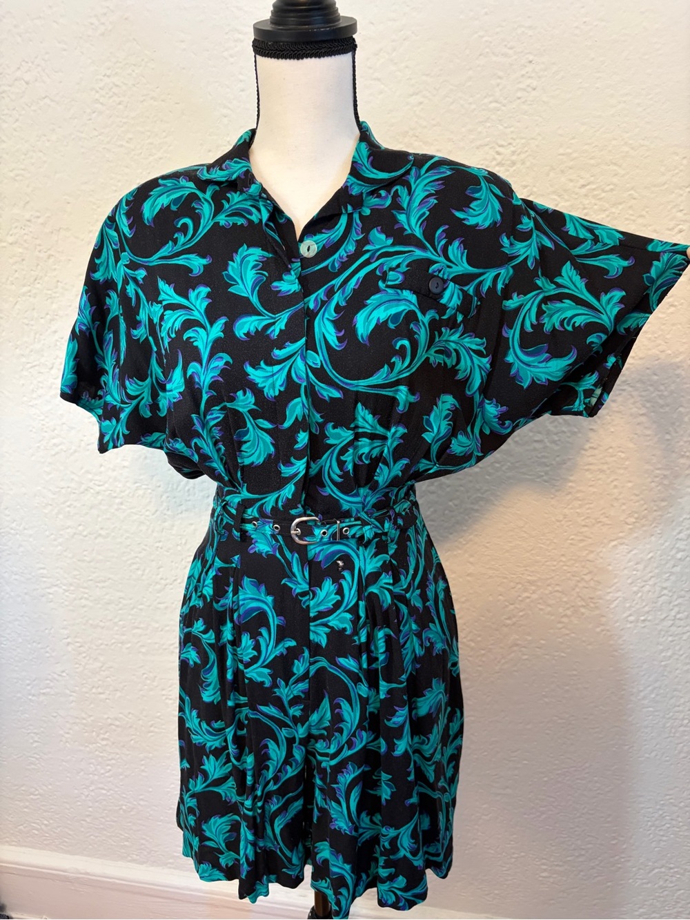 Vintage Rampage 80s/90s Teal Green Romper
